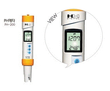 휴대용 pH 측정기 PH-200 [국산]
